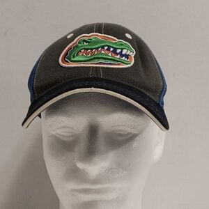 Florida Gators Strap back Hat Baseball Cap Mascot Black Gray  SIZE M/ L